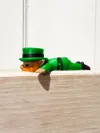 Multi-colored sleeping leprechaun