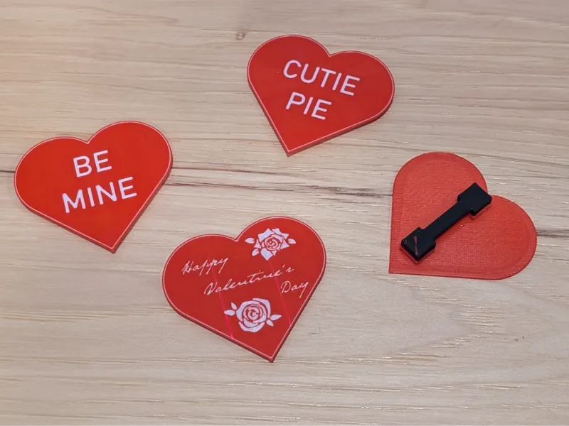 Valentine's Day Magnetic "Pins"