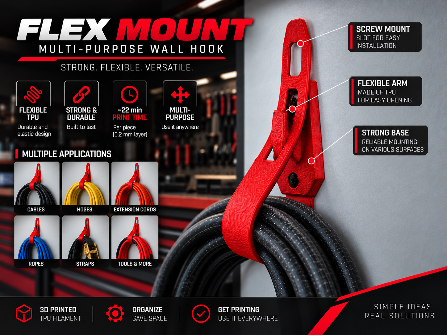 Flex mount TPU holder - 1
