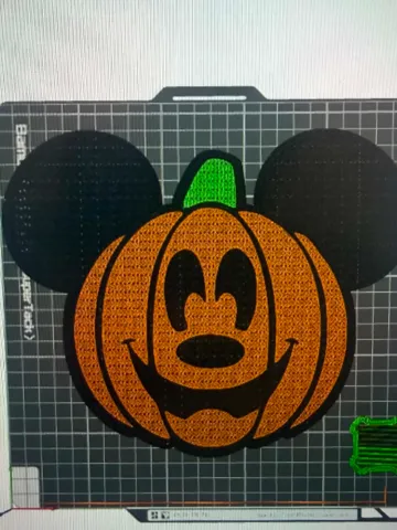 Adorno temático: Mickey Pumpkin Trading Pin Board — vista de referencia 2
