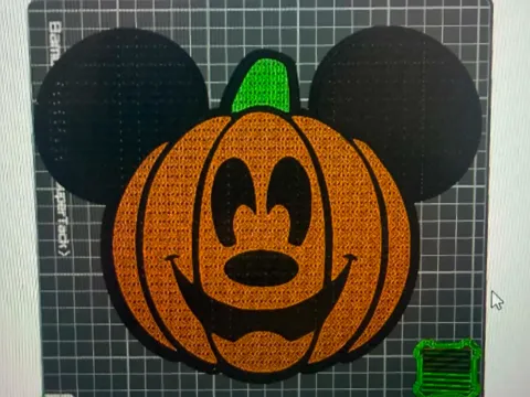 Adorno temático: Mickey Pumpkin Trading Pin Board — referencia de MakerWorld