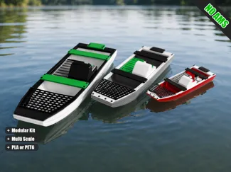 Multi Scale Fishing Boat 