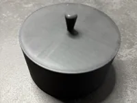 Boîte ronde 100x50 mm avec couvercle — photo 2