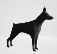 Doberman low poly — photo 1