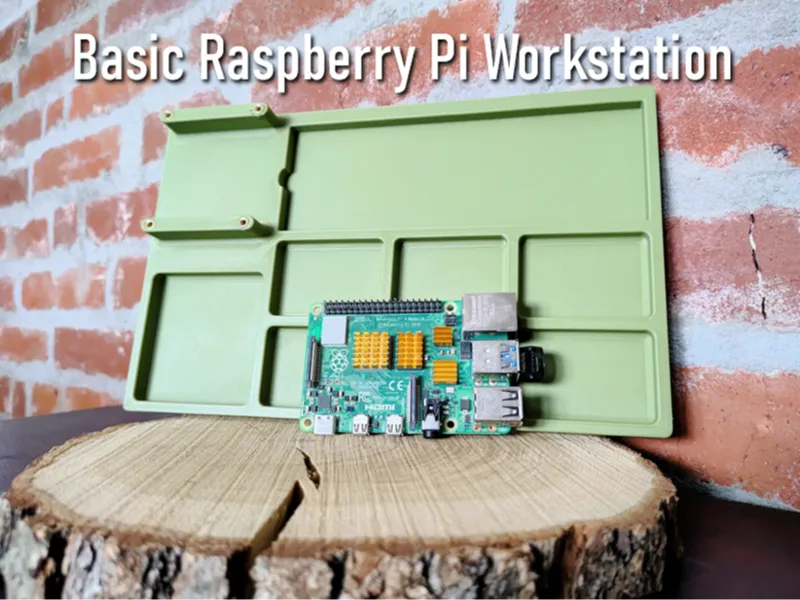 Basic Raspberry Pi Workstation / Breadboard Holder