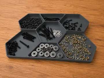 Organizador: Hexagon Parts Organizer Tray – Screws & Hardware — vista de referencia 3