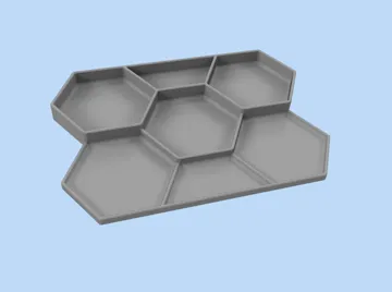 Organizador: Hexagon Parts Organizer Tray – Screws & Hardware — vista de referencia 4