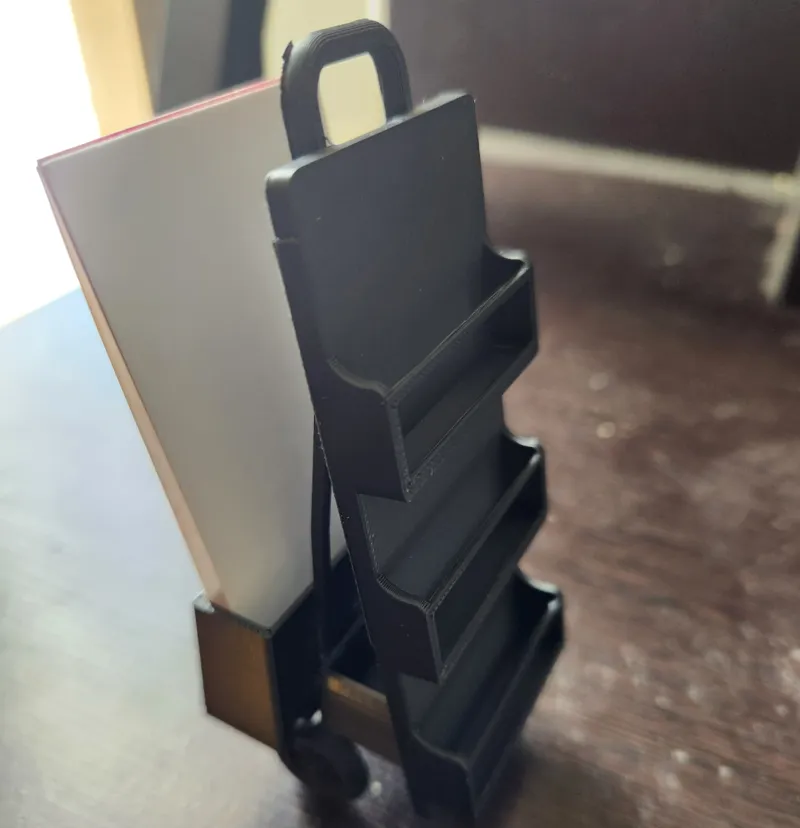 JW Preaching Cart with business card holder