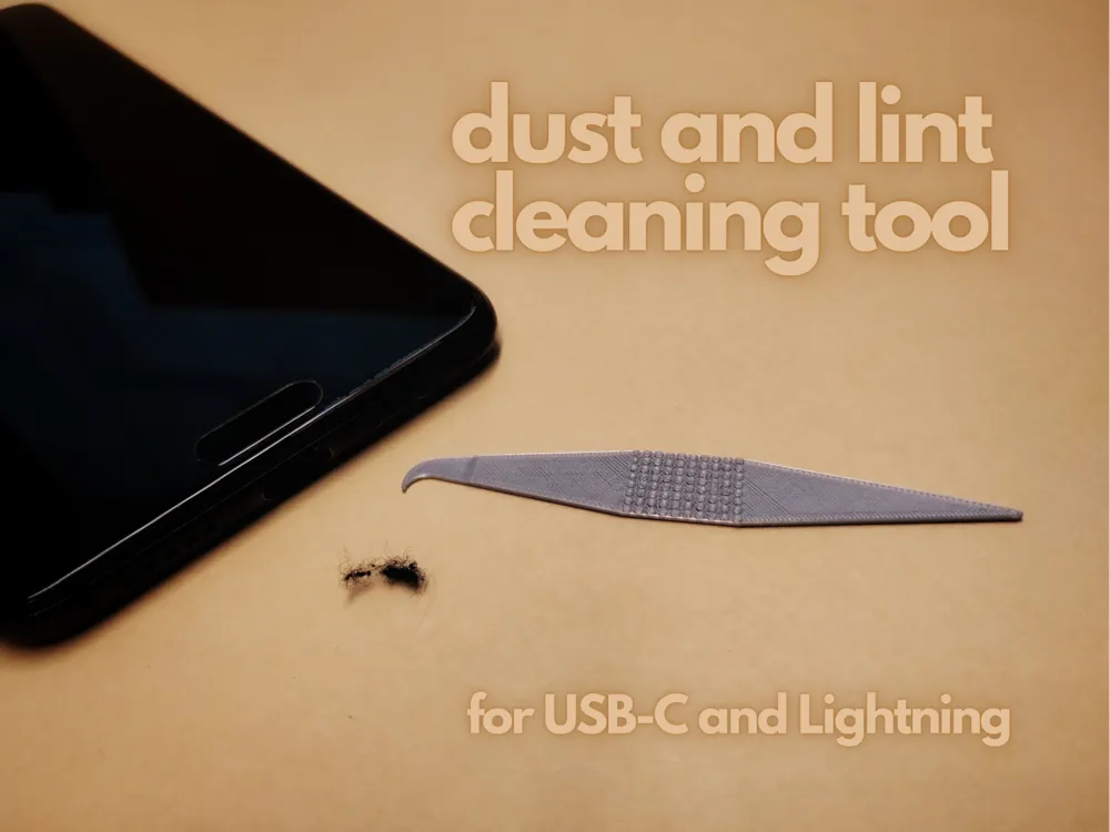 Dust and lint cleaner tool for phone charging port by iLab 3D MakerWorld