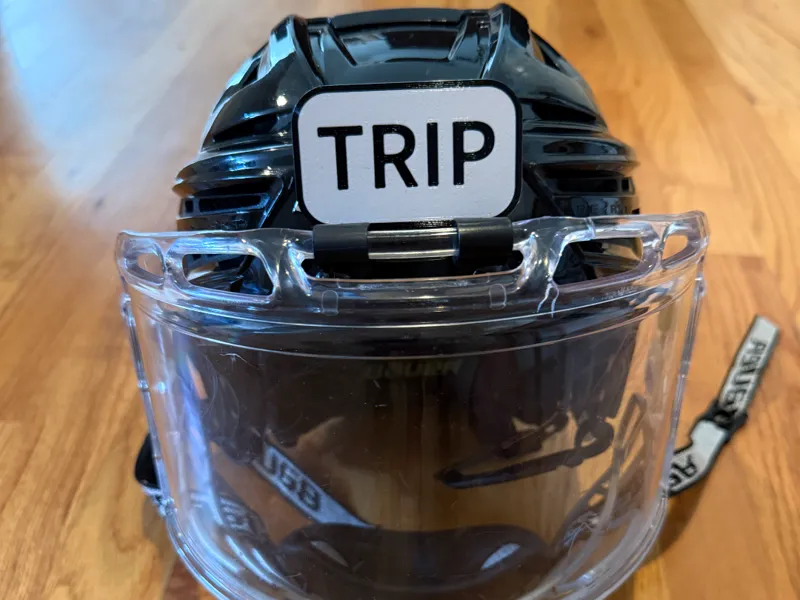 Hockey Helmet Name Plates - Junior/Youth Size