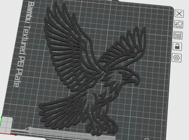 Eagle 2D wall art - Free 3D Print Model - MakerWorld