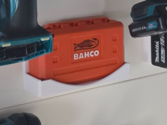 Bahco 1/4 Bit set wall holder