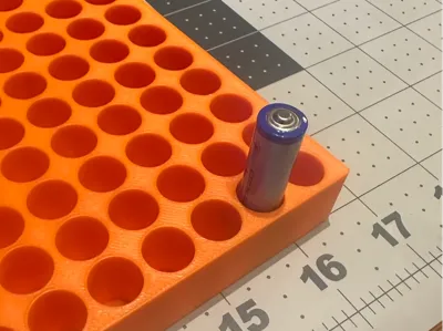 AAA Battery Tray with larger openings