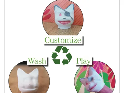 Finger puppet "cat" for kids