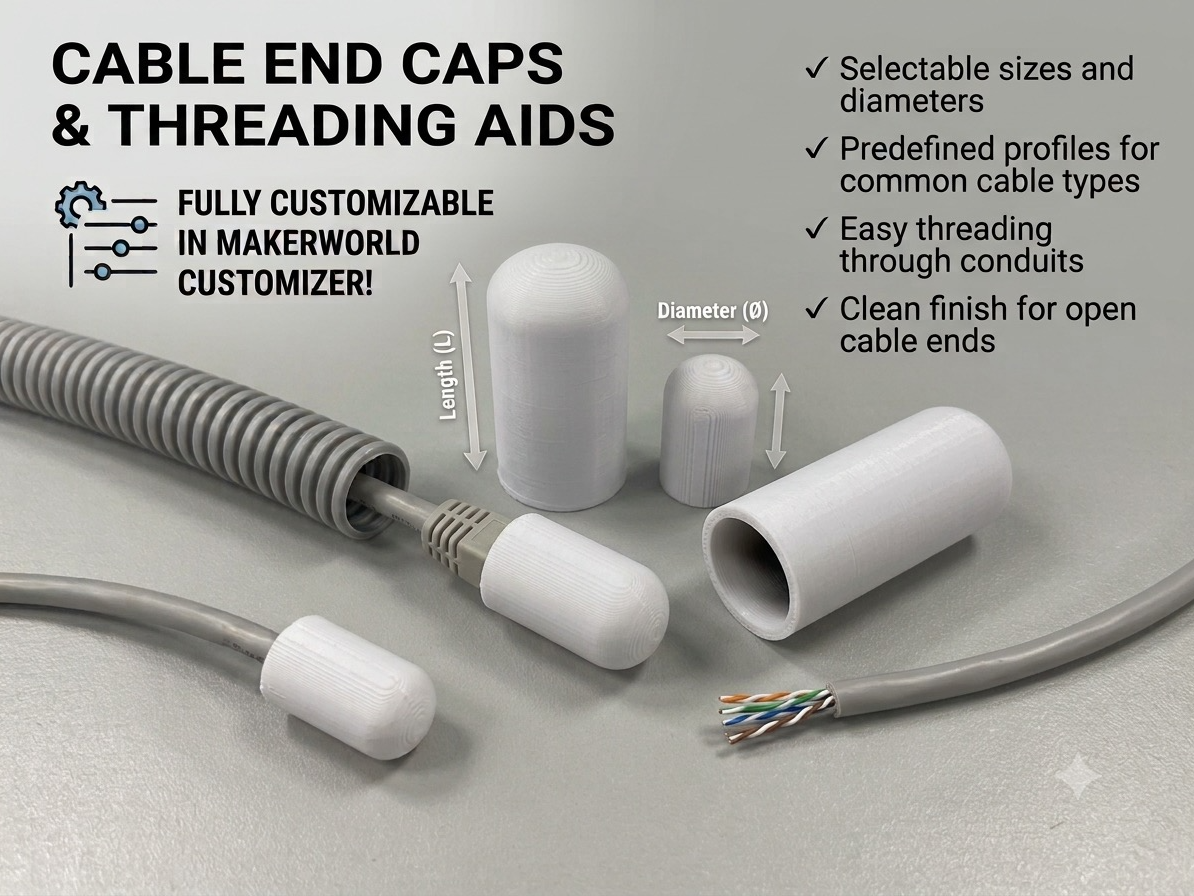 Kabel Schutzkappe & Einfädelhilfe Customize