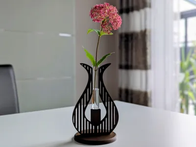 Test Tube Vase Stripes