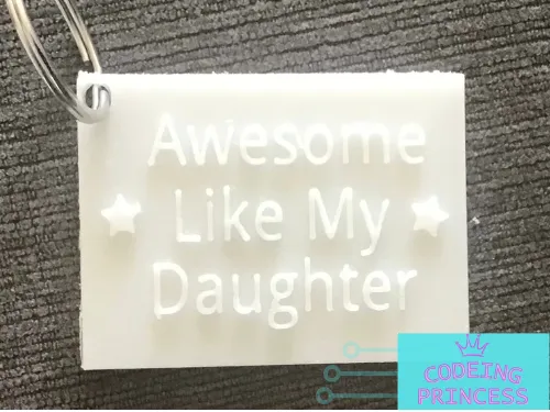 Awesome Like My Daughter Keychain