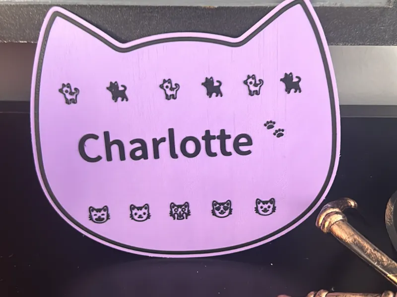 Kitty Kat Door Sign