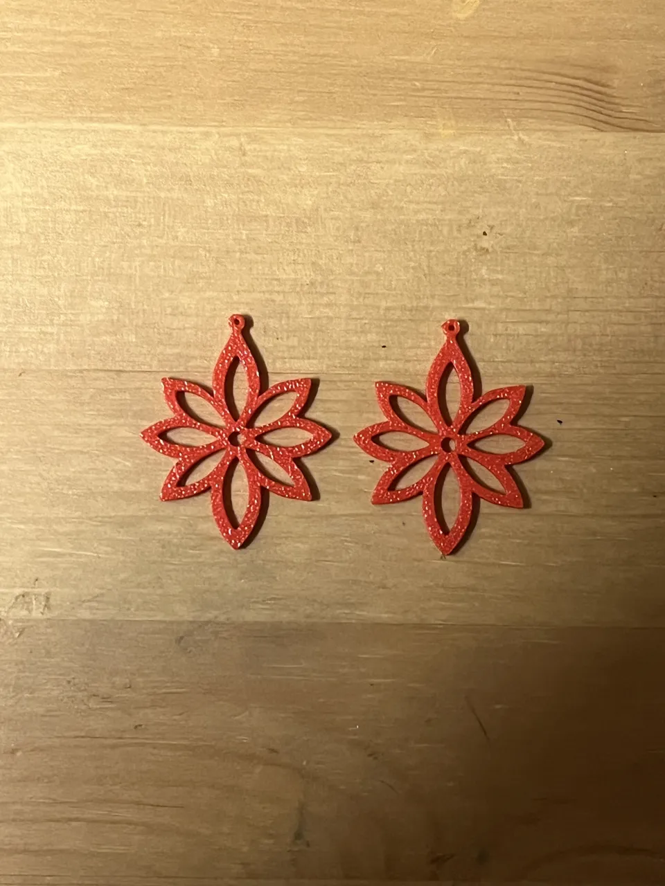 flower earrings view 2