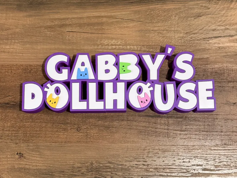 Gabby's Dollhouse Name sign
