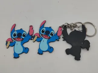 Stitch et sa glace keychain 8 couleurs AMS