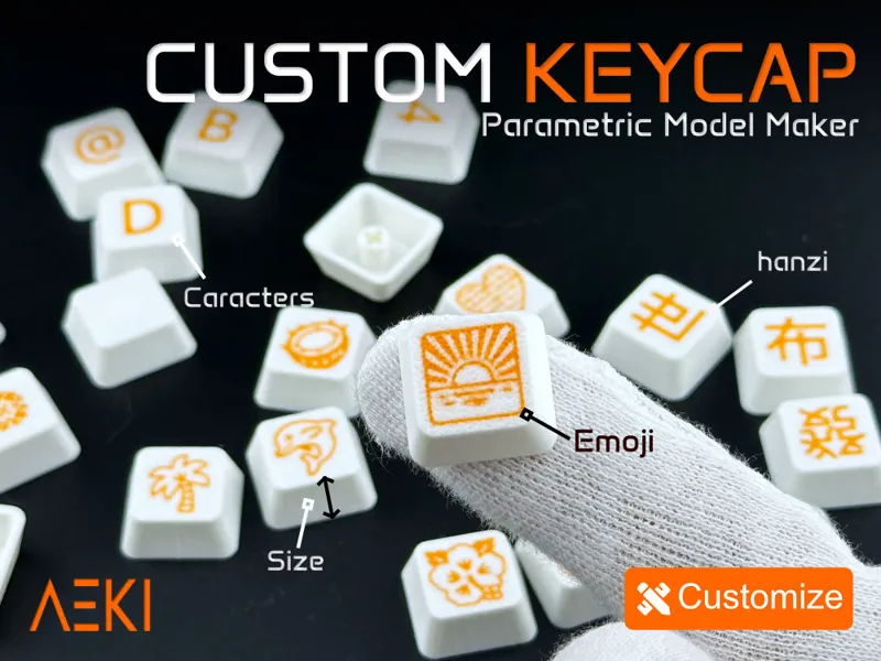 Customizable Keycaps