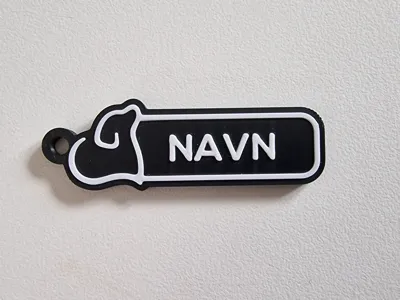 Dog name tag
