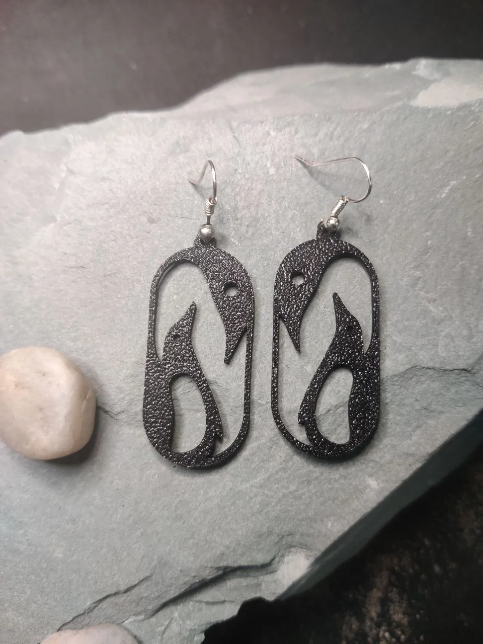Penguin Embrace – Arctic Parent Earring view 2