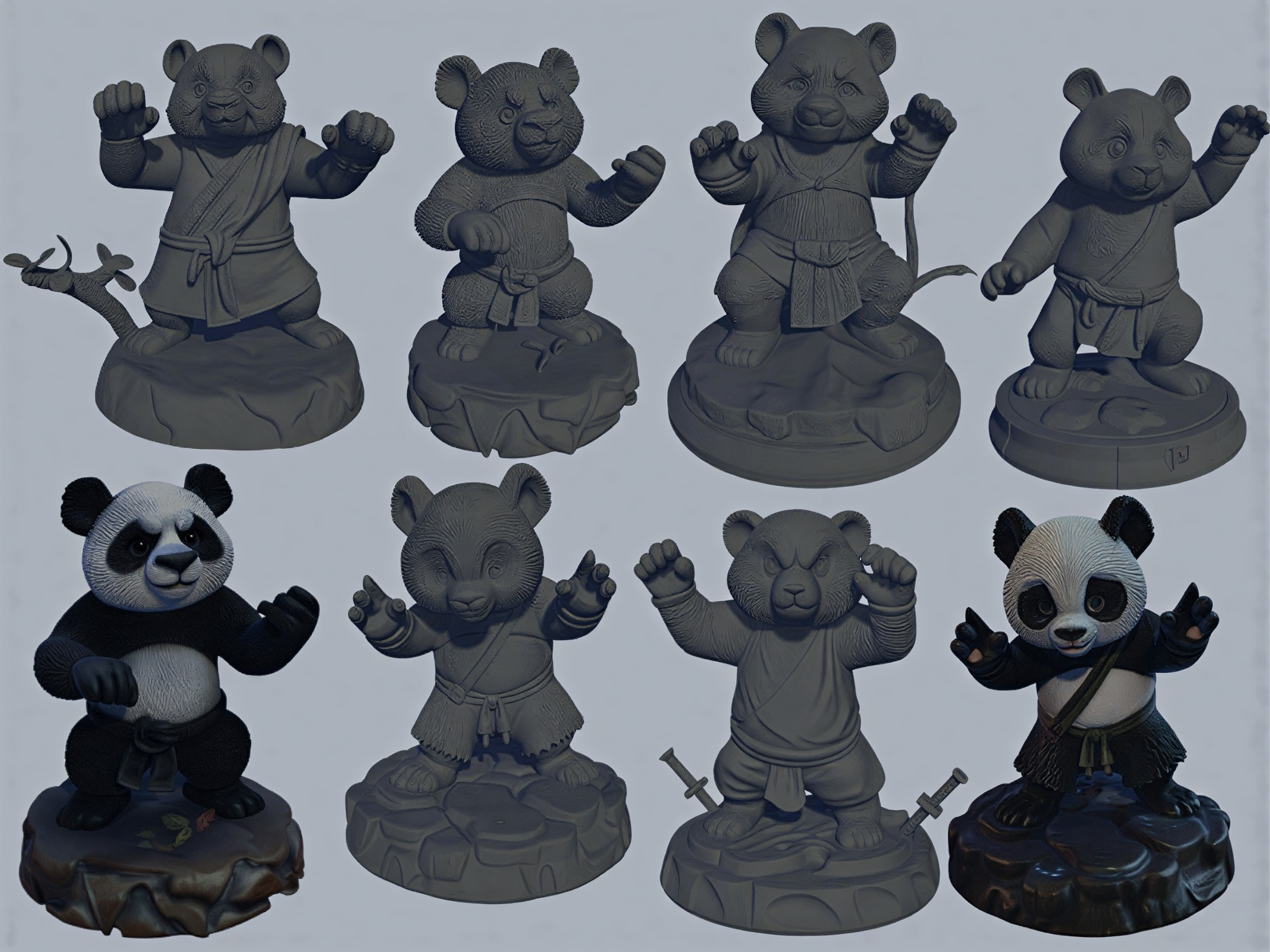 Kung Fu Panda Pack TTRPG DND Miniature