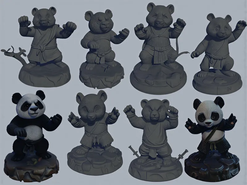 Kung Fu Panda Pack TTRPG DND Miniature