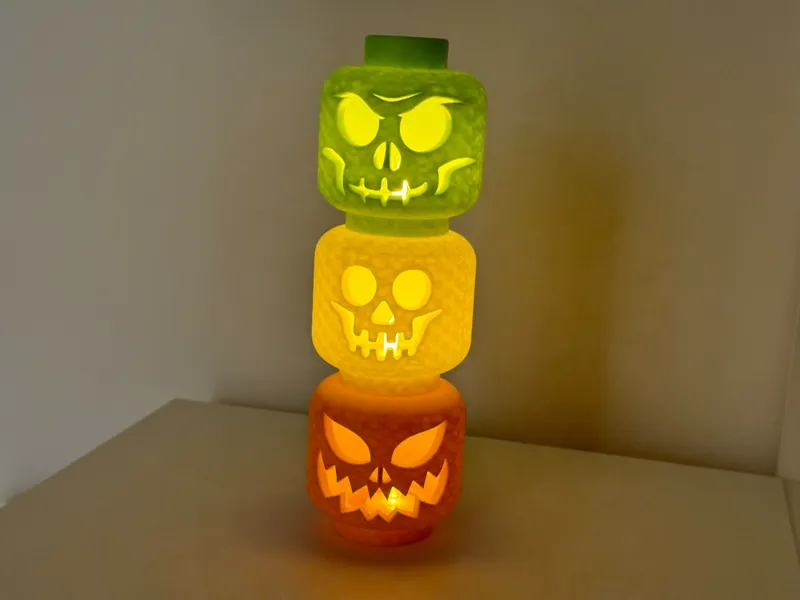 Brickhead Halloween Jack'o'Lantern Stackable