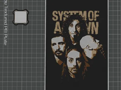 System Of A Down Poster Hueforge
