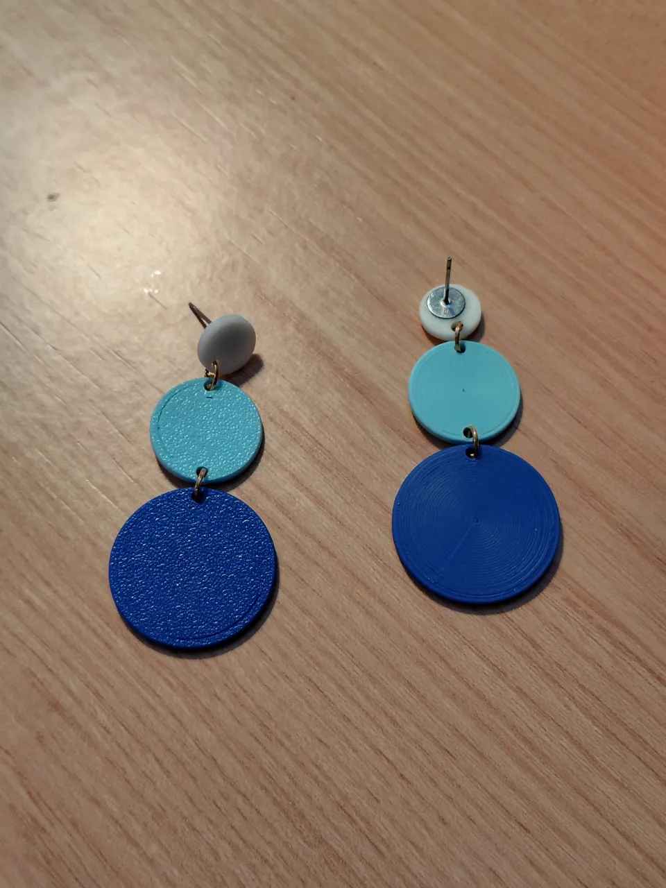 Pendientes 3 círculos sencillos view 3
