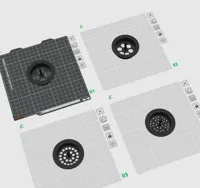 auf einzelne Druckplatten