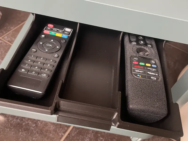 Cassetto porta telecomando oggetti a scomparsa 