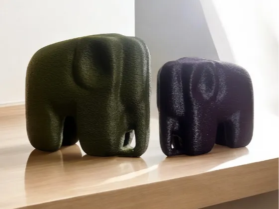 Elephant Ornament - Elegant Minimalist Figurine