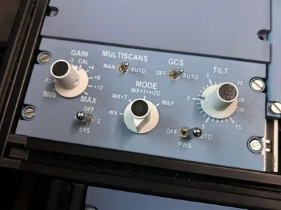 A320 WX panel