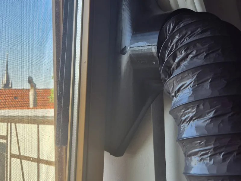 Klimaanlagen Abluft Adapter für Fenster 150/125mm