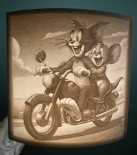 Veilleuse lithophanie Tom et Jerry — photo 1