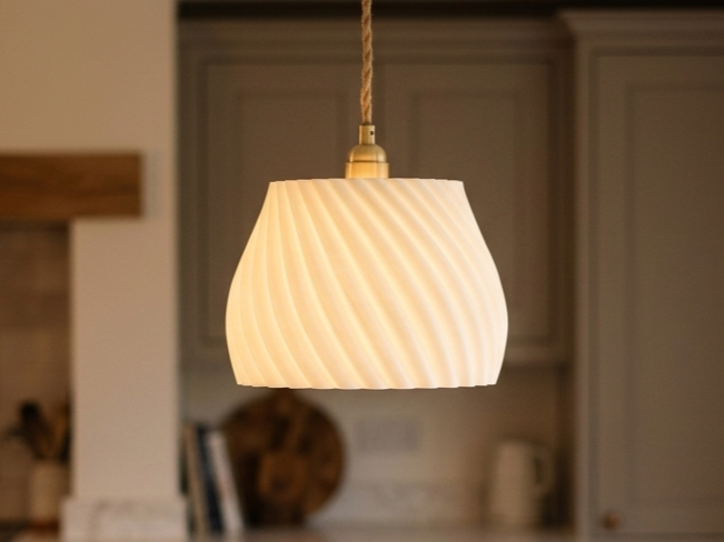Ivory Swirl Lampshade