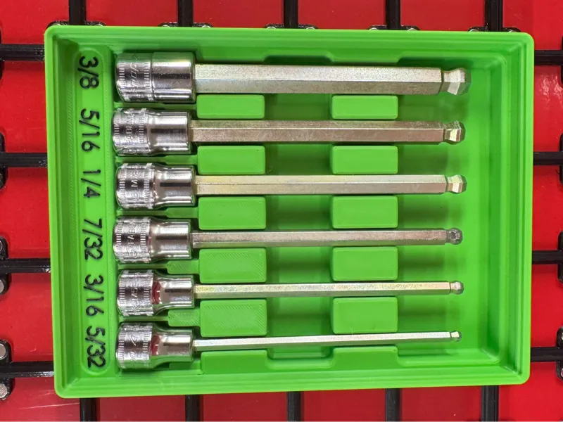 Gridfinity Snap-On Ball Hex Tray Standard