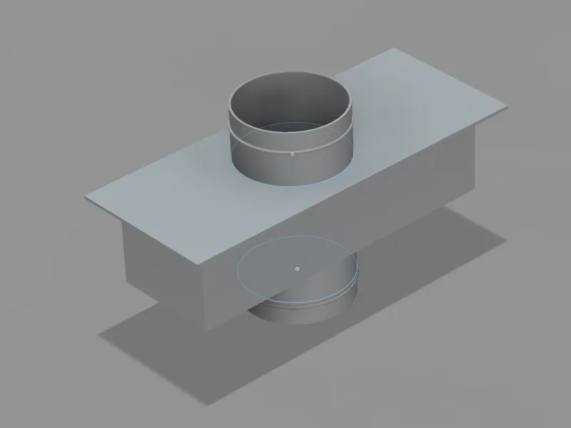 Vent with dual pipes