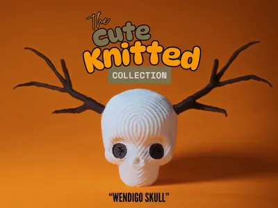 Cute Knitted Collection: Wendigo Skull