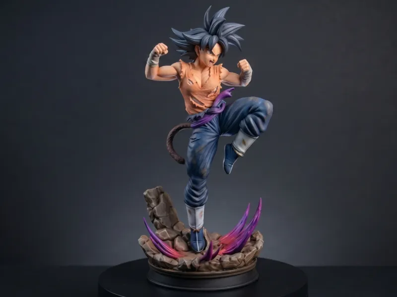 Fierce Female Saiyan Warrior (Goku Genderbend)