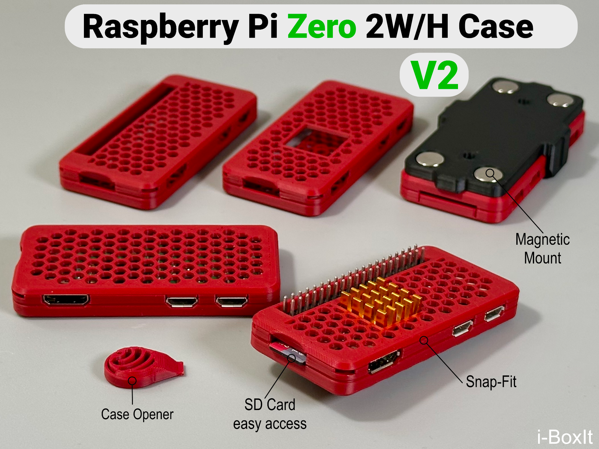 Raspberry Pi Zero 2W Case | Slim | Snap-Fit