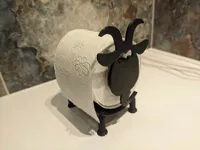 Dévidoir à papier toilette en tête de mouton ou de chèvre — photo 1