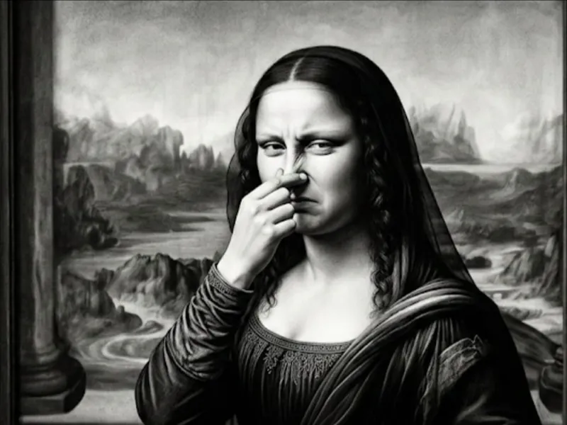 Mona Lisa de Nariz Tampado