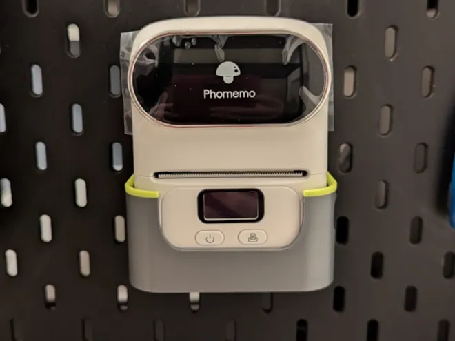 Phomemo M110 label printer holder for IKEA Skadis