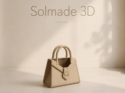 Solmade 3D Bentwood Handbag