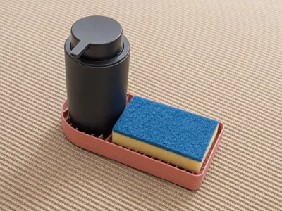 SPONGE HOLDER/SOAP DISPENSER